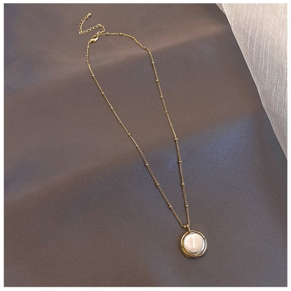 Korean fashion natural pearl pendant short necklace - Picture 5 of 10
